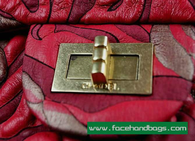 Chanel 2.55 Rose Handbag 50146 Gold Hardware-Red Gold